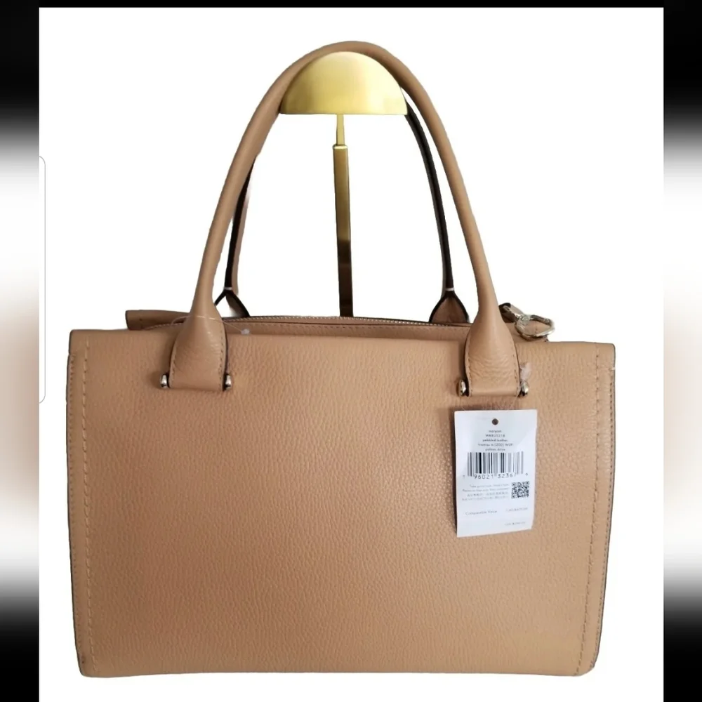 SOLD! NWT KATE SPADE ♠️ MARYAM PALMER DRIVER PEBBLED LEATHER Tiramisu/Tan - Picture 4 of 16
